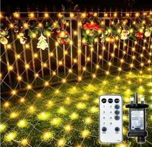 Net Lights Outdoor 200 Led Mesh Fairy Lights Plug In 3x2m