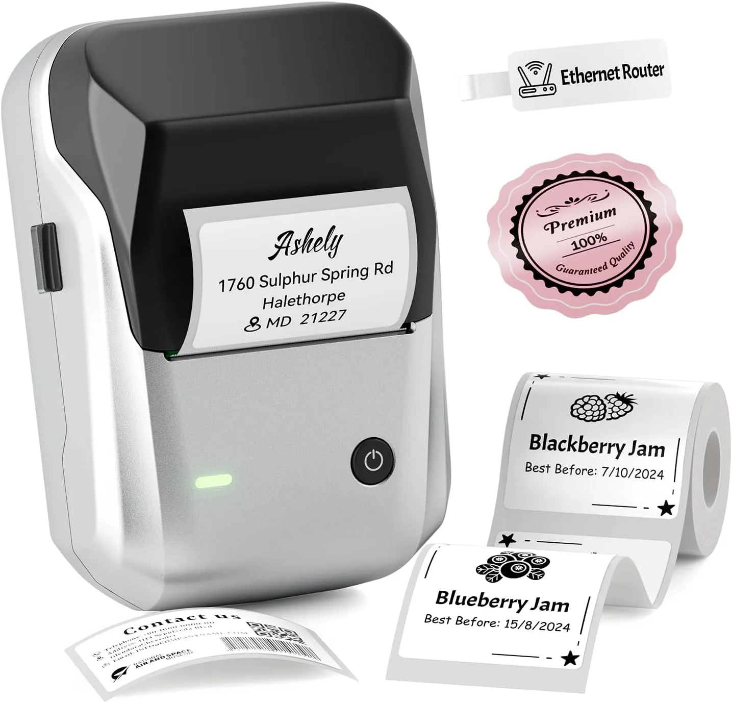 Niimbot B1 2 Inch Label Maker Portable Thermal Printer For Small Business