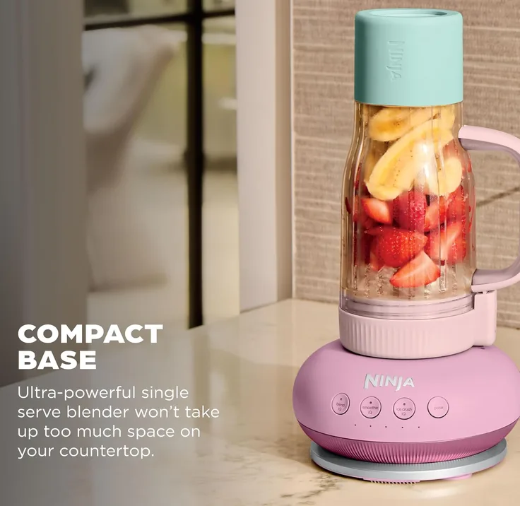 Ninja Blendboss Blender With Portable Tumbler Pink Db351ukpk1brn