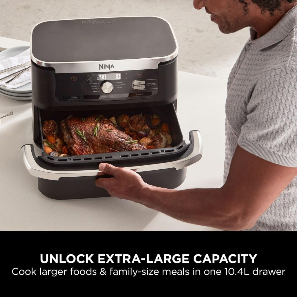 Ninja Foodi Flexdrawer Air Fryer Dual Zone Removable Divider 7 In 1