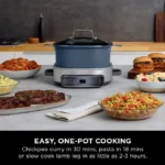 Ninja Foodi PossibleCooker, 6L Slow & Rice Cooker, Midnight Blue MC1101UK