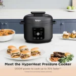 Ninja HyperHeat 9-in-1 Pressure Cooker, Slow Cooker, Black PC201UK