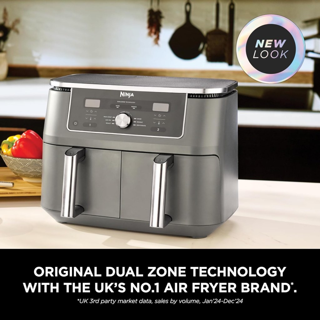 Ninja Max Dual Zone Digital Air Fryer 2 Drawers 9 5l