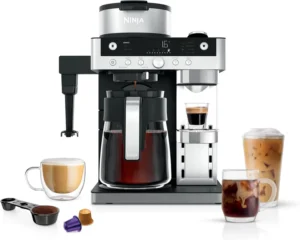 Ninja Prestige 2 In 1 Filter Coffee And Pod Capsule Machine Black Cfn802uk