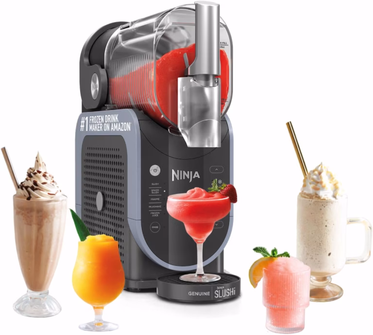 Ninja Slushi Frozen Drinks Maker 5 Drink Presets Blue And Grey Fs301uk