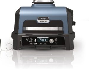 Ninja Woodfire Pro Connect Xl Electric BBQ And Smoker Blue Black Og901uk