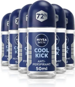 Nivea Men Cool Kick Anti Perspirant Deodorant Roll On 6 X 50ml Cooling Roll On D