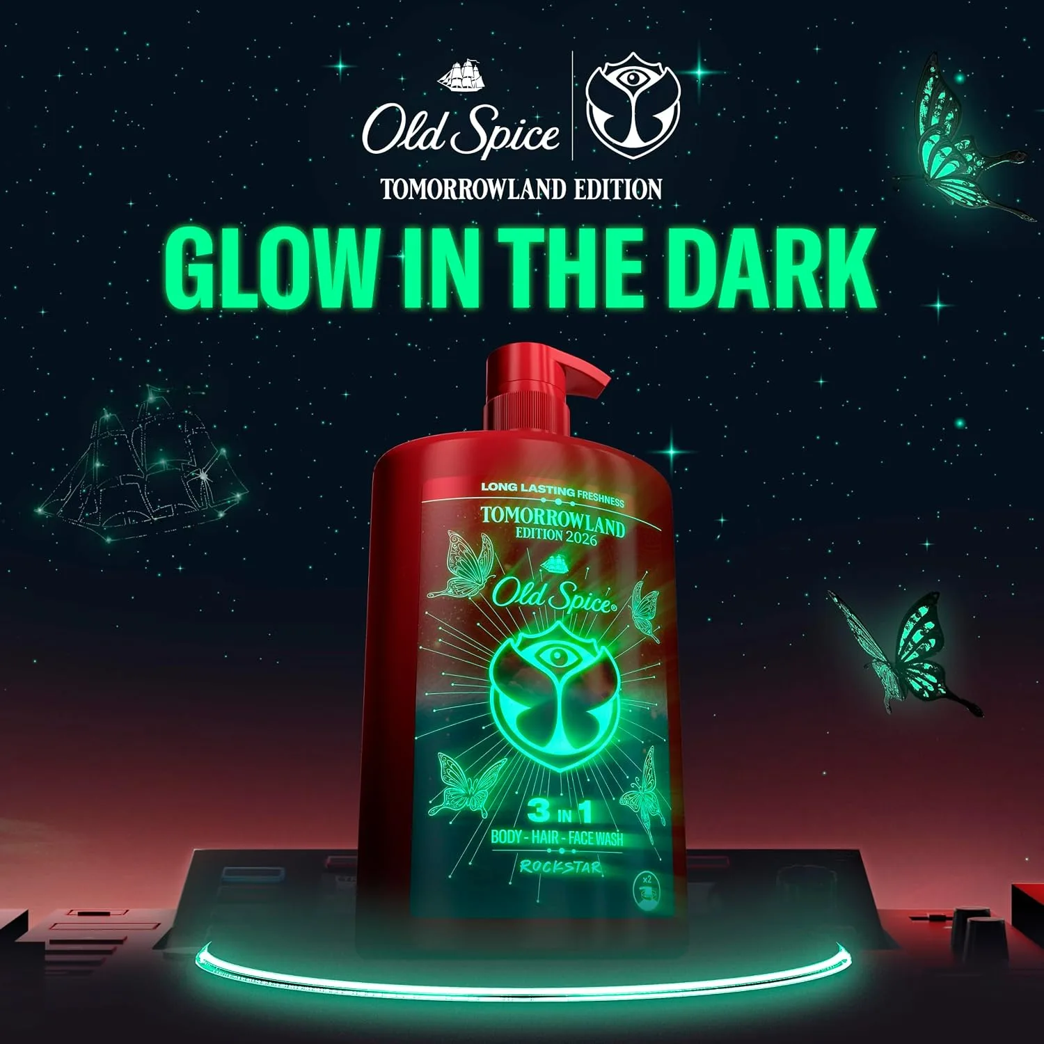 Old Spice Tomorrowland Ed 2026 Shower Gel And Shampoo 1000ml