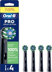 Oral B Pro Cross Action Electric Toothbrush Heads 4 Count
