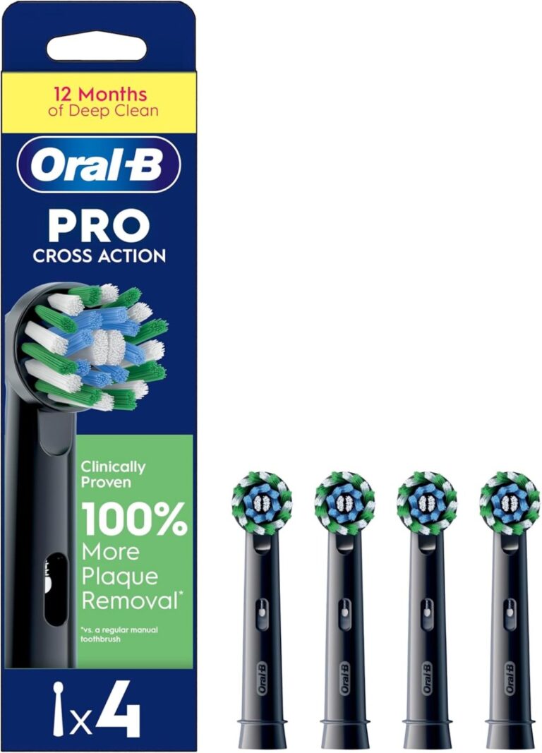 Oral B Pro Cross Action Electric Toothbrush Heads 4 Count