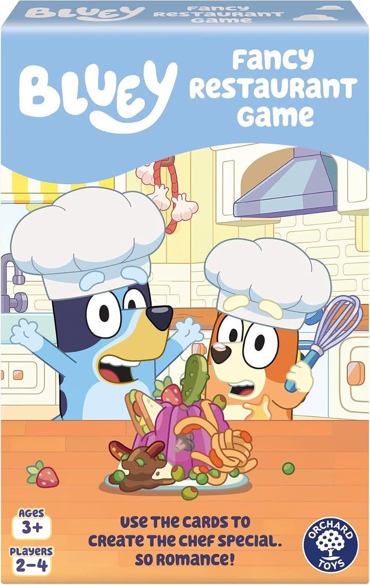 Orchard Toys Official Bluey Fancy Restaurant Matching And Memory Game