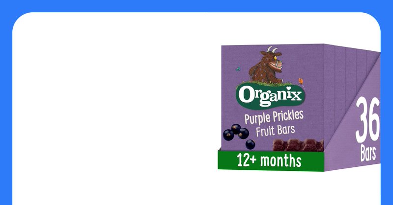 Organix Gruffalo Purple Prickles Blackcurrant Fruit Bars 6 X 6 X 17 G