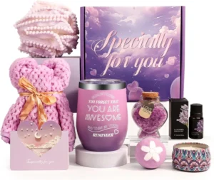 Pamper Gift Set For Women With Tumbler Luxury Bath Self Care Gift Box