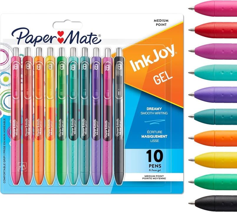 Paper Mate Inkjoy Gel Pens Assorted Vibrant Ink Colours For Writing Colouring An