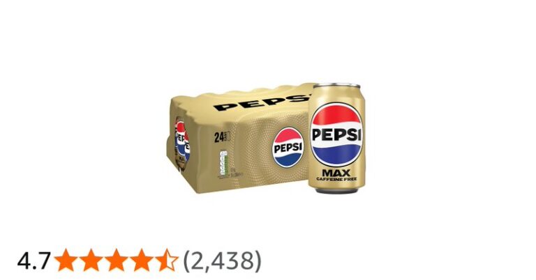 Pepsi Max Caffeine Free Cola 330ml Can 24 Pack