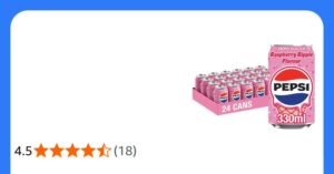 Pepsi Raspberry Ripple Ice Cream Flavour Cola 330ml Can 24 Pack