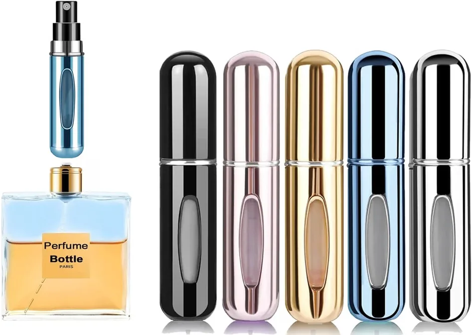 Perfume Atomiser Pack Of 5pcs Perfume Travel Bottle