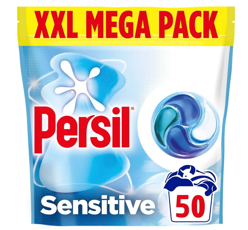 Persil Sensitive 4 In 1 Laundry Capsules 50 Washes Non Bio