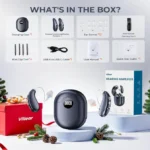 Personal Sound Amplification Product for Seniors, 16-Channel Digital Chip for Clear Speech, Intelligent Noise Reduction, Invisible Comfortable Fit 80Hrs Rechargeable