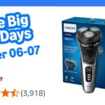 Philips Electric Shaver 3000 Series - Wet & Dry Electric Shaver for Men with SkinProtect Technology in Space Grey, Pop-up Beard Trimmer, Cordless Shaver with Travel Pouch (Model S3241/12)
