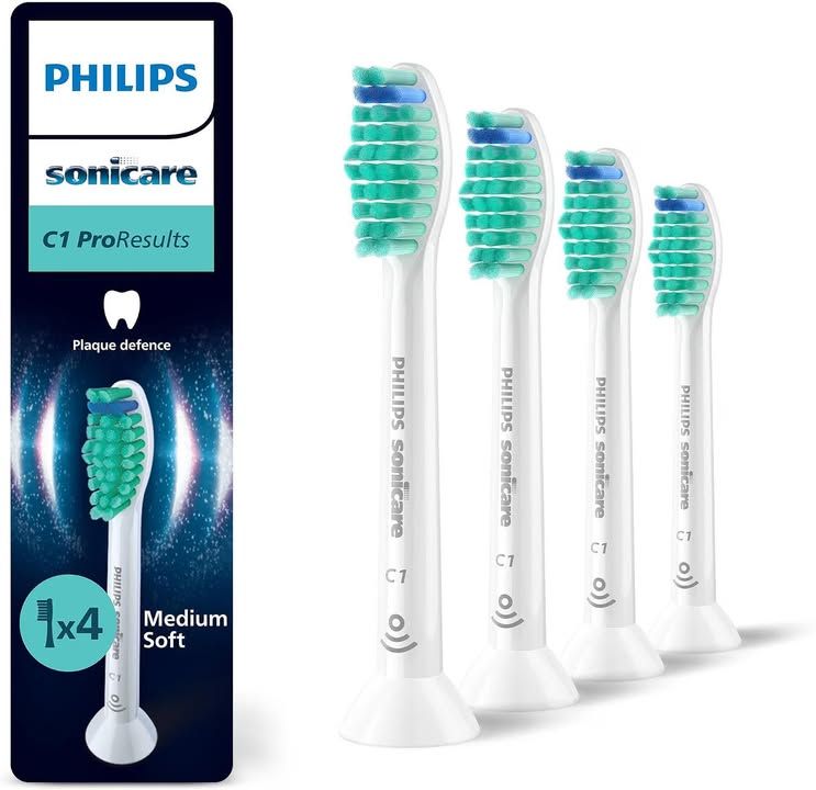 Philips Sonicare C1 Proresults Genuine Replacement Toothbrush Heads White 4 Pack