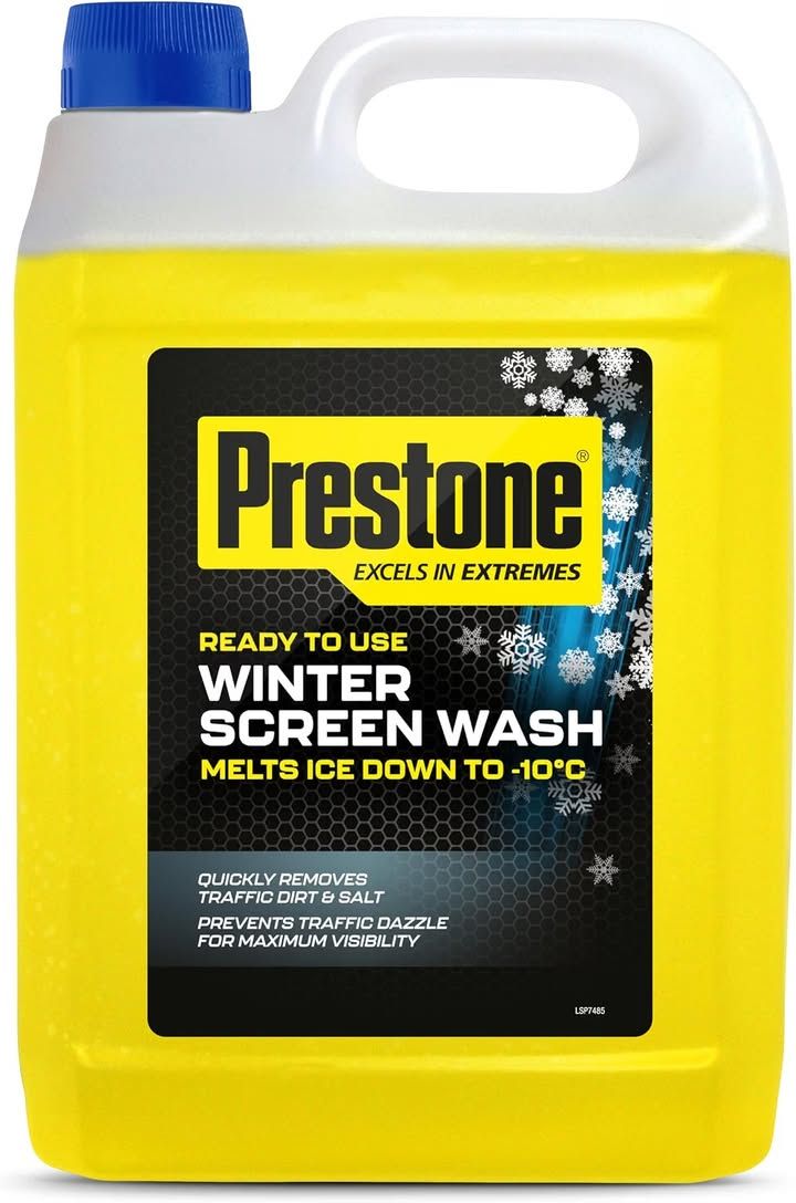 Prestone Screenwash Ready To Use Winter Formula 5 L Bottle