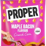PROPER Maple Bacon Crunch Corn 125g Sharing Bag, Source of Fibre