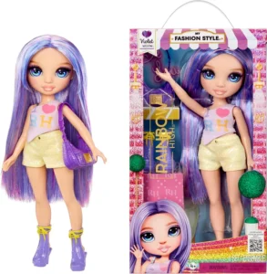 Rainbow High My Fashion Style Doll Violet 28cm Purple Fashion Doll With Statemen
