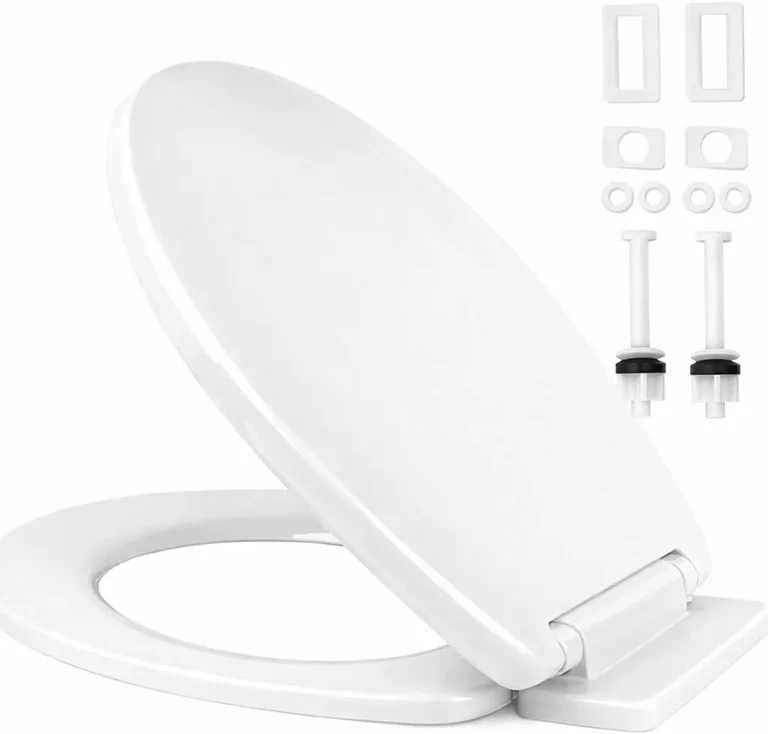 Ram White Soft Close Toilet Seat With Quick Release For Easy Clean Loo Toilet Se
