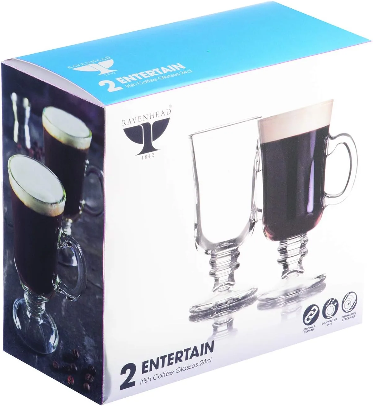 Ravenhead Set Of 2 Irish Latte Glass Set 2 Count Pack Of 1