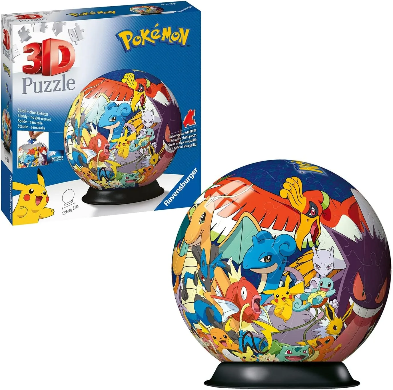 Ravensburger 3d Puzzle Ball Pokemon Ages 6 72 Pieces