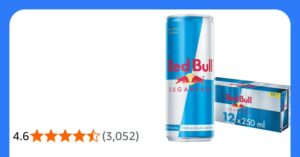 Red Bull Energy Drink Sugar Free 250 Ml Pack Of 12