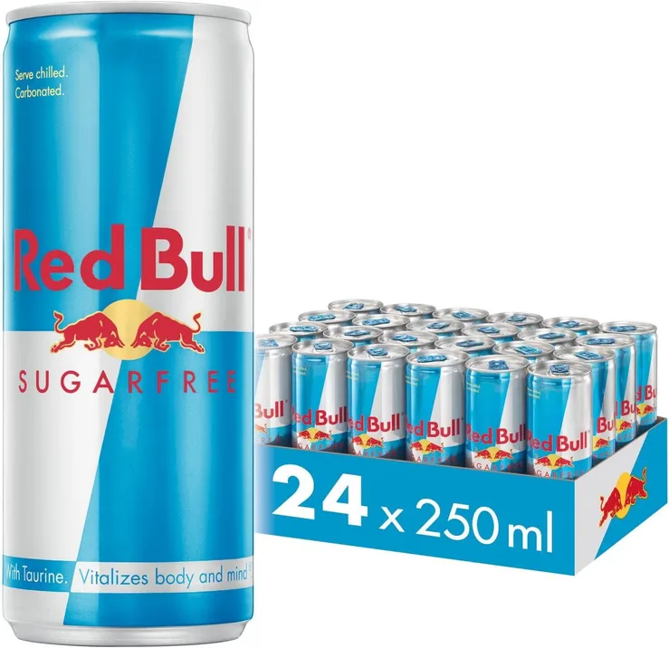 Red Bull Energy Drink Sugar Free 250ml X24