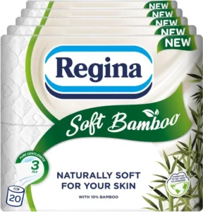 Regina Soft Bamboo 20 Rolls Of Toilet Tissue 3 Ply