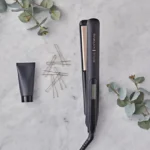 Remington Proluxe Ceramic Hair Straightener with Intelligent OPTIheat technology for heat where it matters - Pro+ setting at 185°C for healthier styling, 9 variable settings 150-230°C, S9100B