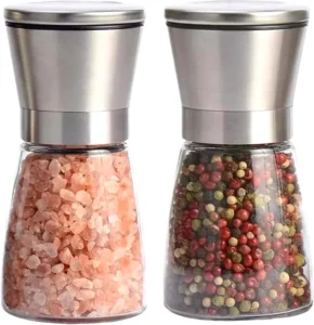 Requisite Needs Salt And Pepper Grinder Mill Set Salt And Pepper Shakers Brushed