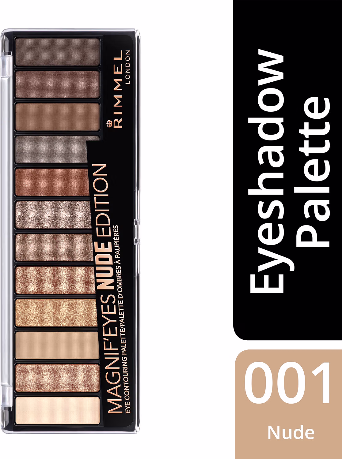 Rimmel Magnif'eyes Nude Edition Eyeshadow Palette, 12 shade, Cream