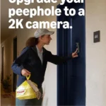 Ring Peephole Camera 2K (newest gen), 32.5-60 mm door thickness, DIY Wireless Doorbell Camera, Renter-friendly installation, Replaces existing peephole, Retinal 2K, 6x Zoom, Two-Way Talk