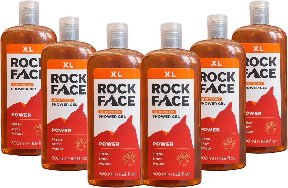 Rock Face Shower Gel Power All In One Body Wash For Men 500ml Spicy Oriental Sce