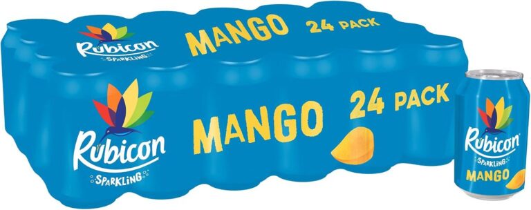 Rubicon Mango Sparkling Fruit Soft Drink 24 Pack