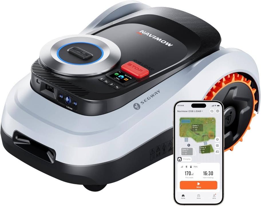 Segway Navimow I208 Lidar Robotic Lawn Mower Without Boundary Rec 800 M2