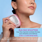 Shark DePuffi; Your favourite instant hot + cold contrast therapy tool, Developed with Derms to depuff, soothe and contour with 6 temp-controlled levels