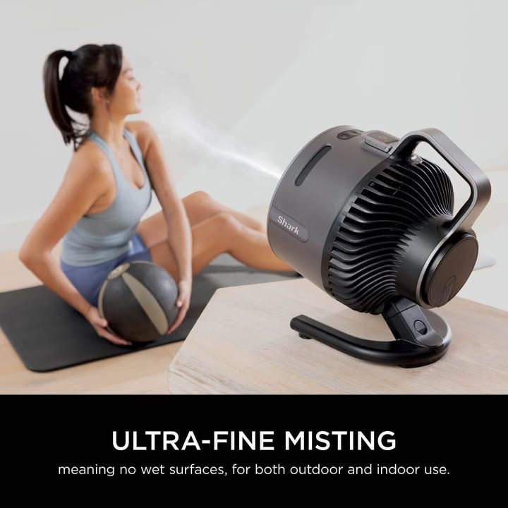 Shark Flexbreeze Hydrogo Cordless Fan Powerful Portable Fan With Misting