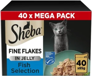 Sheba Fine Flakes In Jelly Fish Collection Wet Cat Food Pouches For Adult Cats 4