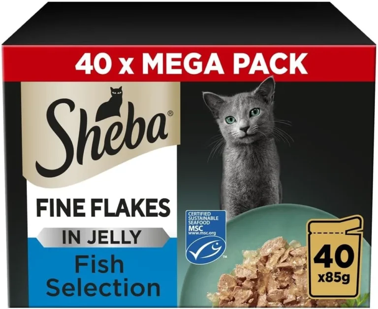 Sheba Fine Flakes In Jelly Fish Collection Wet Cat Food Pouches For Adult Cats 4