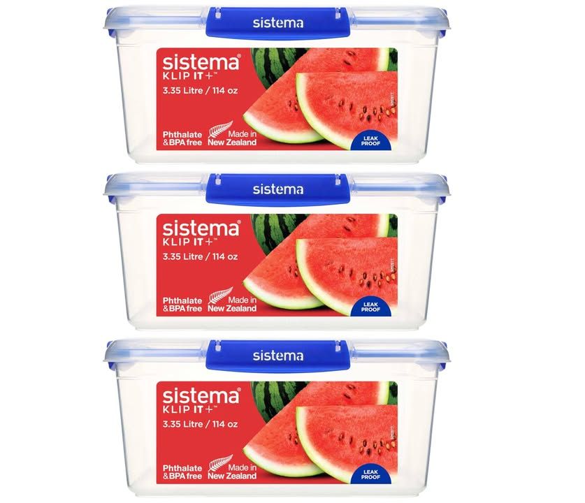 Sistema Klip It Plus Food Storage Containers 3 35 L Leak Proof Stackable And Air