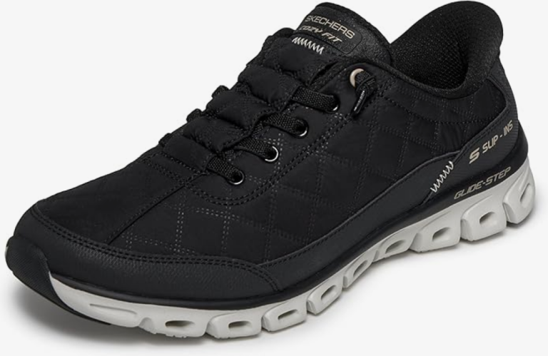 Skechers Womens Black Glide Step Vegan Trainers