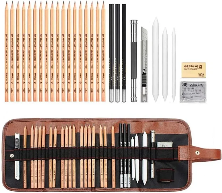 Sketching Pencil Set 29 Piece Professional Sketching And Drawing Art Kit With Ca