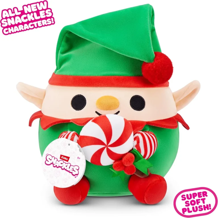 Snackles Christmas Series 2 8 Inch Plush Frosty By Zuru Plush With Snack Accesso