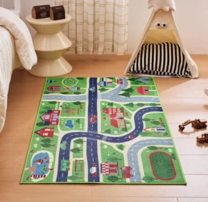 Sonive Car Tour Kids Rug Girls And Boys Soft Non Slip 80x150 Cm